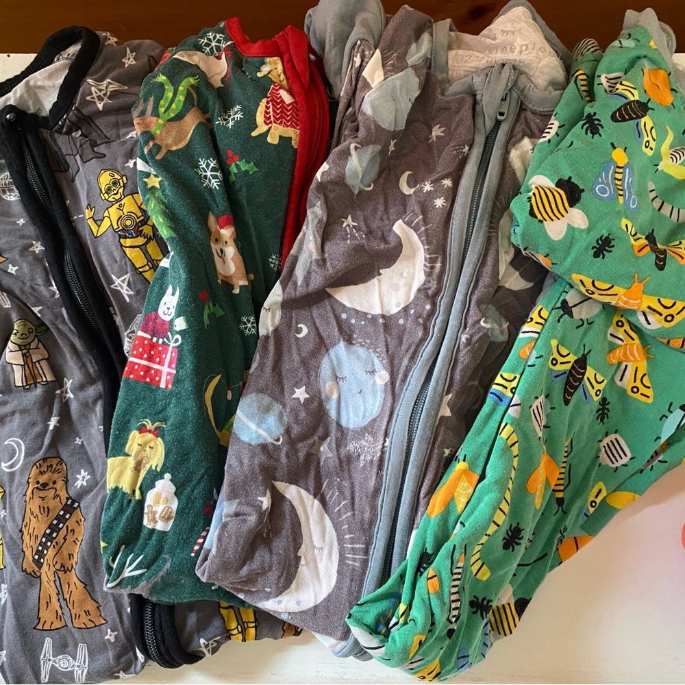 Little Sleepies PJs (Set of 4) / 12-18 Mo. / Incl. Retired Snug as a Bug Print!